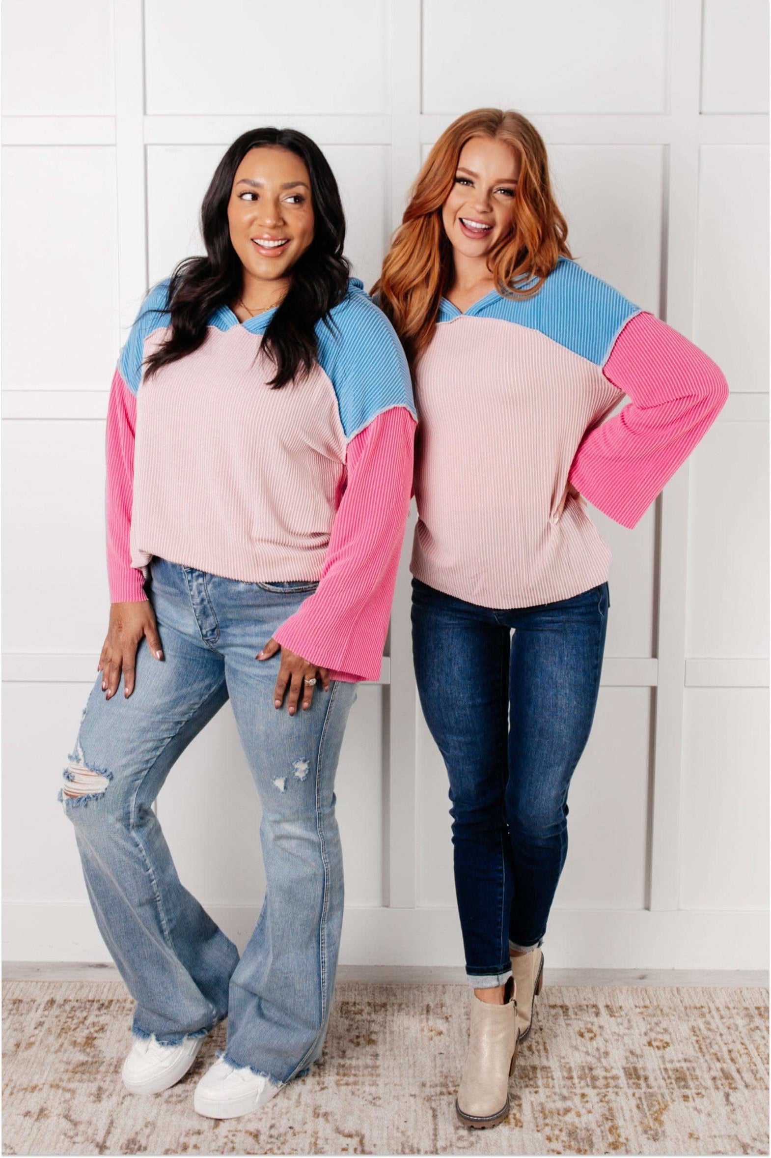 A-Tisket A-Tasket Color Block Pullover - SwagglyLife Home & Fashion
